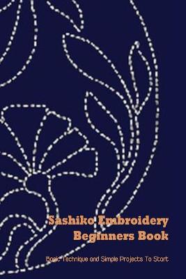 Book cover for Sashiko Embroidery Beginners Book