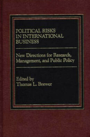 Cover of Political Risks in International Business