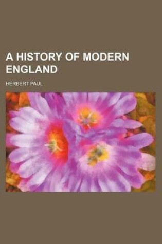 Cover of A History of Modern England