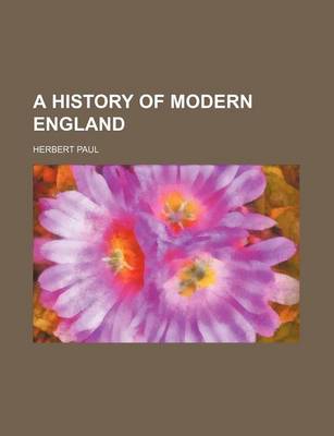 Book cover for A History of Modern England