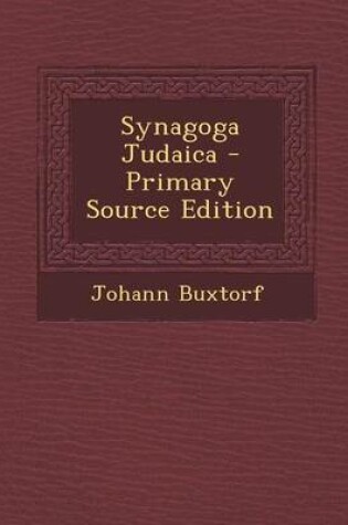 Cover of Synagoga Judaica