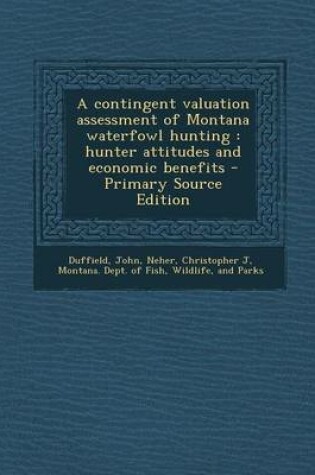 Cover of A Contingent Valuation Assessment of Montana Waterfowl Hunting