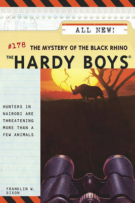 Book cover for The Hardy Boys #178: The Mystery of the Black Rhino