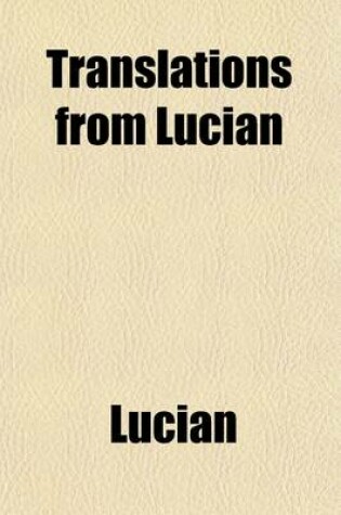 Cover of Translations from Lucian