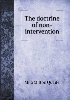 Book cover for The doctrine of non-intervention