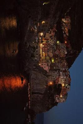 Book cover for The Coast and Houses at Night in Cinque Terre, Italy Journal