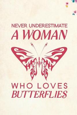 Book cover for Never Underestimate a Woman Who Loves Butterflies