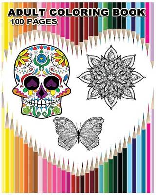 Book cover for Adult Coloring Book 100 Pages