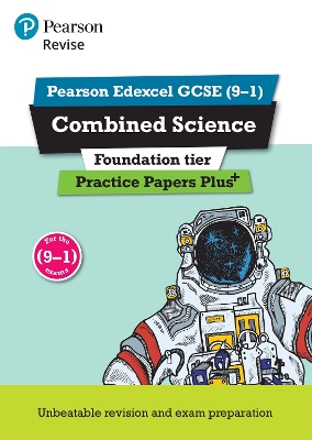 Cover of Pearson REVISE Edexcel GCSE (9-1) Combined Science Foundation Practice Papers Plus