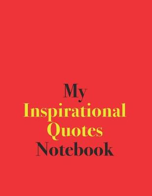 Book cover for My Inspirational Quotes Notebook