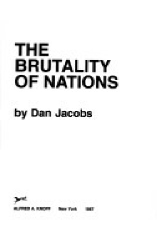 Cover of Brutality of Nations