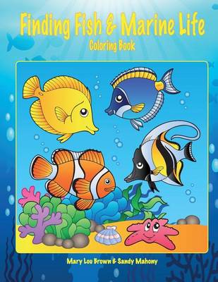 Book cover for Finding Fish & Marine Life Coloring Book