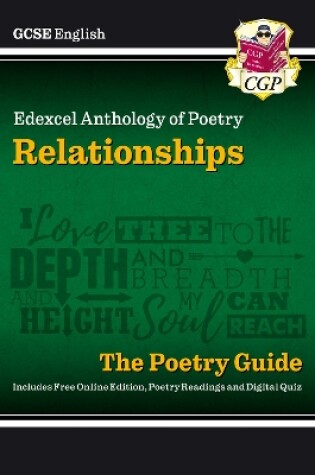 Cover of GCSE English Edexcel Poetry Guide - Relationships Anthology inc. Online Edition, Audio & Quizzes