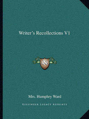 Book cover for Writer's Recollections V1