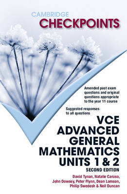 Cover of Cambridge Checkpoints VCE Advanced General Maths Units 1 and 2