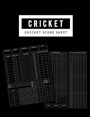 Book cover for Cricket Score Sheet