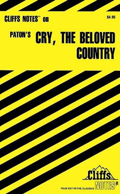 Book cover for Cliffsnotes on Paton's Cry, the Beloved Country