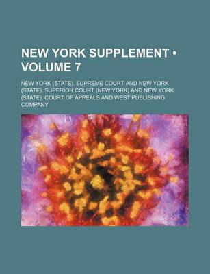 Book cover for New York Supplement (Volume 7)