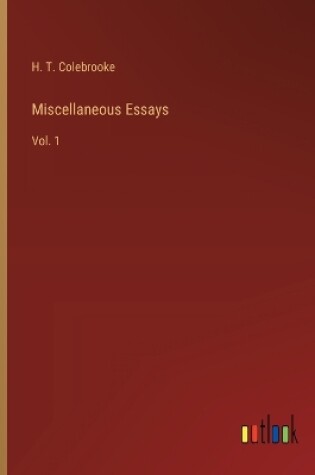 Cover of Miscellaneous Essays