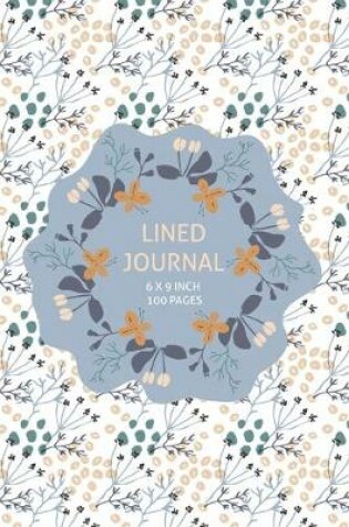 Cover of Blue Herbs Lined Journal