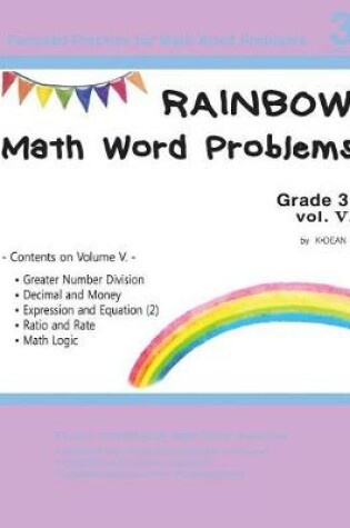 Cover of Rainbow Math Word Problems Grade 3. vol V.