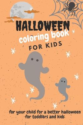 Cover of halloween coloring book for kids