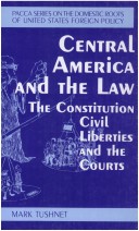 Book cover for Central America and the Law