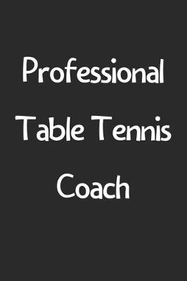 Book cover for Professional Table Tennis Coach