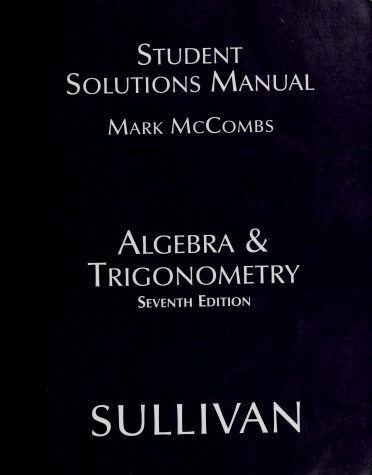 Book cover for Student Solutions Manual