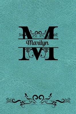 Book cover for Split Letter Personalized Name Journal - Marilyn