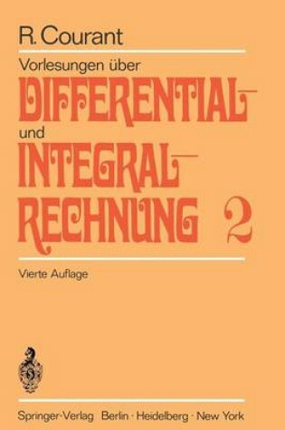 Cover of Vorlesungen UEber Differential- Und Integralrechnung