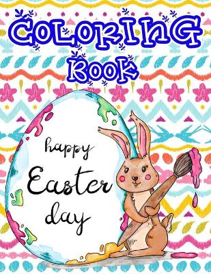 Book cover for Happy Easter Day Coloring Book