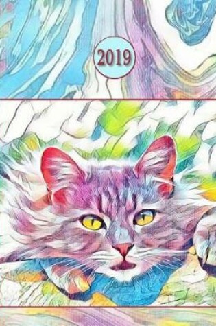 Cover of 2019 Planner; Cat Rainbow