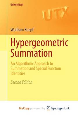 Book cover for Hypergeometric Summation