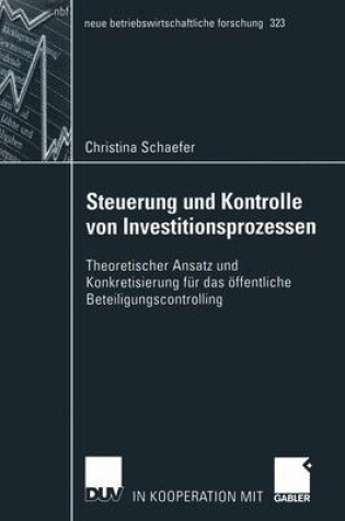 Cover of Steuerung und Kontrolle von Investitionsprozessen