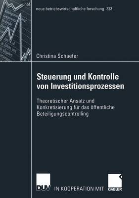 Cover of Steuerung und Kontrolle von Investitionsprozessen