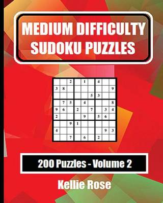 Book cover for Medium Difficulty Sudoku Puzzles Volume 2