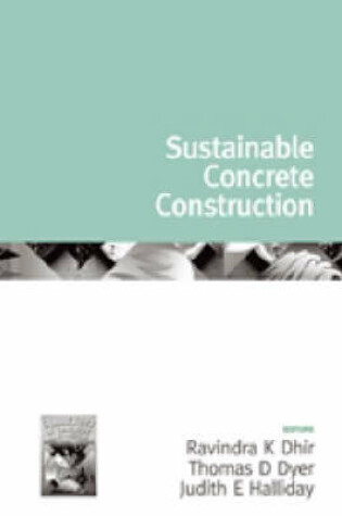 Cover of Volume 5, Sustainable Concrete Construction