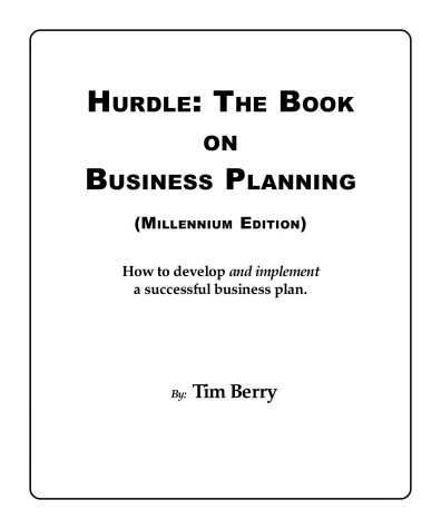 Book cover for Hurdle: The Book on Business Planning