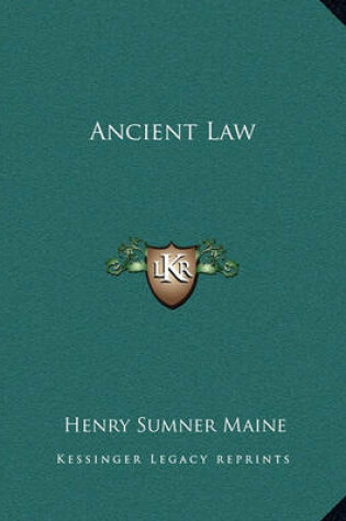 Cover of Ancient Law Ancient Law