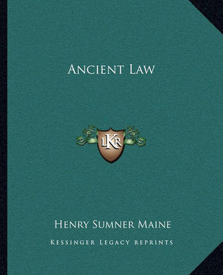 Book cover for Ancient Law Ancient Law