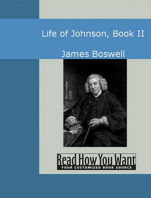 Book cover for Life of Johnson, Book II