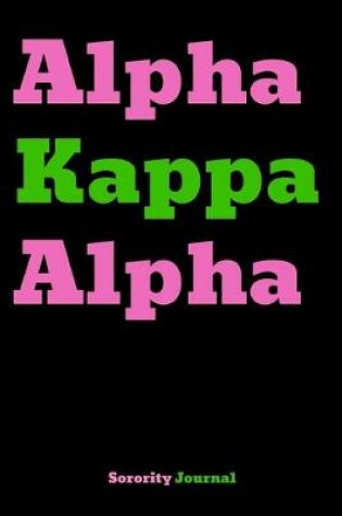Cover of Alpha Kappa Alpha Sorority Journal