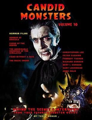 Book cover for Candid Monsters Volume 10 Horror Films By Ted A. Bohus