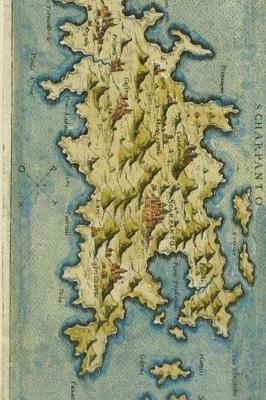 Book cover for Antique Map of Karpathos 1597 Journal