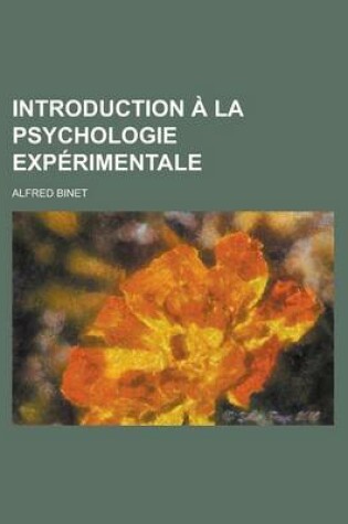 Cover of Introduction La Psychologie Exp Rimentale