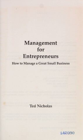 Book cover for Mgmt Entrepreneurs