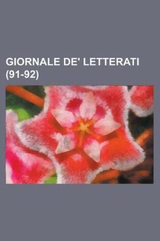 Cover of Giornale de' Letterati (91-92)