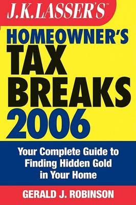 Cover of J.K. Lasser's Homeowner's Tax Breaks