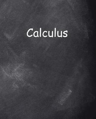 Cover of School Composition Book Calculus Chalkboard Style 130 Pages